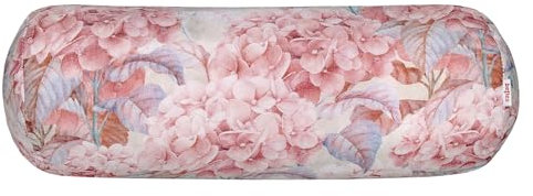 beties „Hortensie“ Nackenrollenhülle ca. 15x40 cm Blumen Pracht Deko-Kissenbezug, EIN Blütenmeer in Flieder-blau