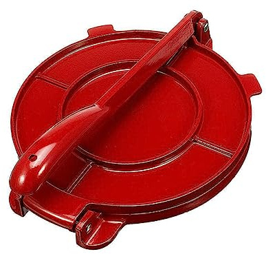 VINTORKY Prensa de Aluminio para Tortillas de Roja Antiadherente Fácil de Limpiar Máquina para Hacer Masa y Pies Herramienta Práctica para Cocina