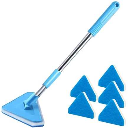 Brosse de nettoyage pour aquarium Grattoir à long manche outil de nettoyage