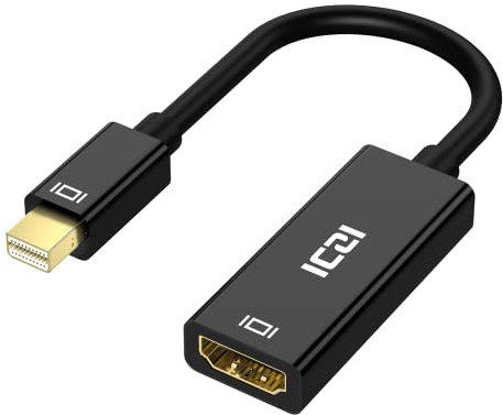 ICZI Mini Displayport auf HDMI Adapter 4K Thunderbolt 2 (Mini DP) Stecker auf HDMI Buchse Konverter für Laptop, MacBook Pro/Air, iMac, Microsoft Surface