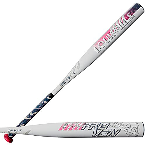 Louisville Slugger FP comprovato (-13), Fastpitch-Mazza da Softball Unisex, Bianco/Rosa/Nero, 33/20 oz
