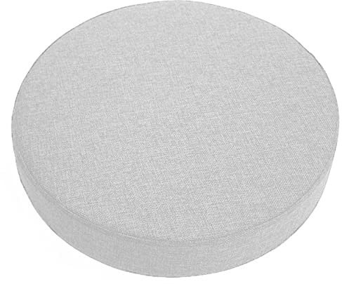 ping bu - Morbido cuscino per sedia rotondo spessore 5/8/10 cm - Per sala da pranzo, giardino, cucina, casa (40 x 40 x 5 cm, bianco)