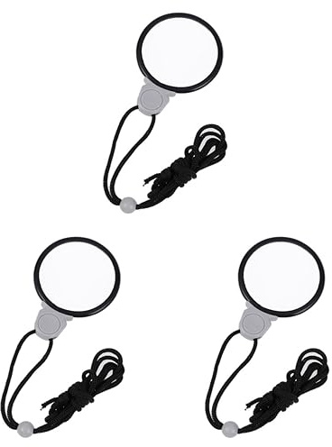 Necklace Magnifier Pendant Loupe with Clear Monocle Lens and Chain 2.16 Inch Lightweight Portable Visual Aid for Jewelry Inspection Reading Crafts and Close Work