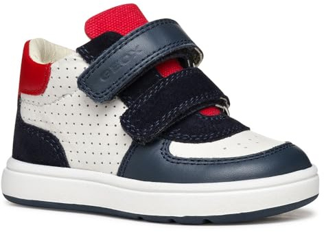 Geox B BIGLIA Boy A - Scarpe da Ginnastica Baby - Jungen, White/Navy,