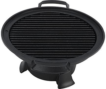 Barbecue de Table Portable, Grill Teppanyaki en Aluminium avec Poêle Antiadhésive, Poêle à Charbon de Bois en Fonte pour Pique-nique en Plein Air, Plage et Fête, Assemblage