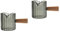 Alipis 2 Pièces Tasse à mesurer Tasse à espresso en verre Accessoires à espresso Pot à lait polyvalent en verre Pot à lait en verre petit pichet en verre tasse de lait en verre Bois