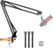 Mic Boom Arm for Hyperx Quadcast, Desktop Microphone Arm Stand Compatible with Hyperx Quadcast S,Snowball,Razer Mic,FIFINE,SM7B and Most Microphone for Gaming, Streaming, Recording, By ChromLives