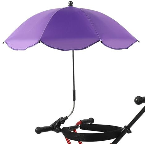 Pram Parasol, Pushchair Parasol with Adjustable Fixing Clamp, Baby and Sun Umbrella for Stroller, UPF 50+ UV Protection 78cm Stroller Umbrella for Pram,Stroller,Pushchair