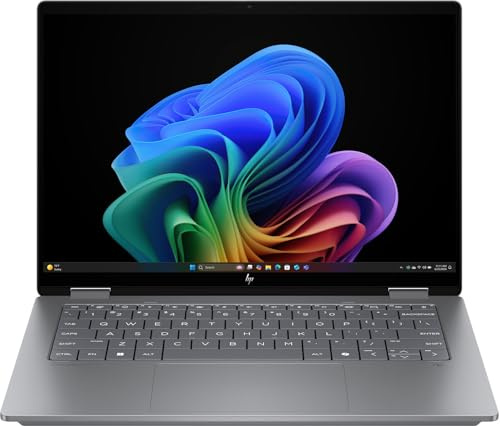 HP OmniBook X Flip NG AI PC 14-fk0011no 14 3K OLED, Ryzen AI 5, 16GB RAM, 512GB SSD, Win 11, 2-i-1, Silver | Svenskt tangentbord