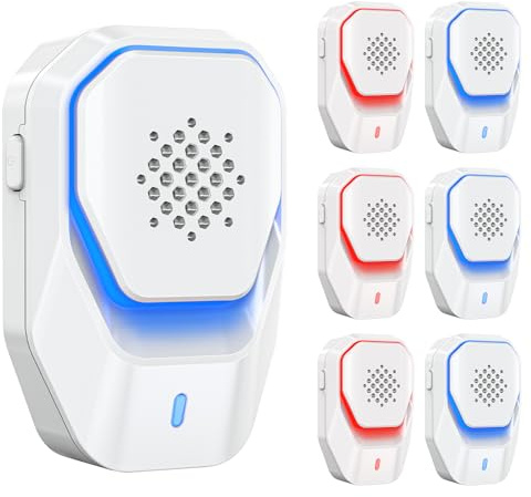 Upgraded 6 Packs Ultrasonic Pest Control Repeller, Electronic Spider Repellent Indoor for Insect Roaches Rodent Ant Bug Mosquito Rat Mouse Repellent Plug in for Whole House Home Kitchen Garage Attic