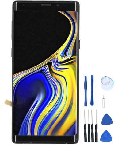 Haofy Telefonpekskärmsbyte Livlig Organisk LED-panel för Note9 SM N960, Smidig Touch Response för Alla Användare