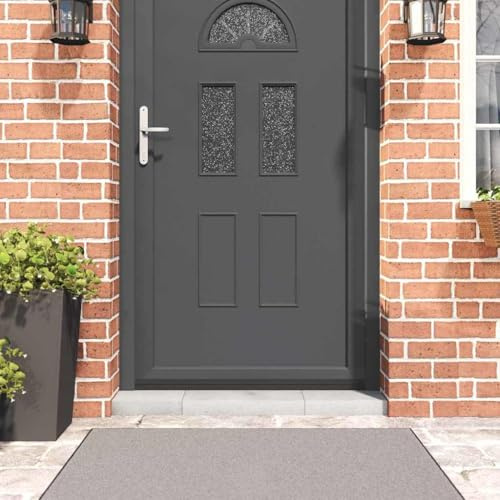 Runheo Sellador de cepillo de puerta autoadhesivo de aleación de aluminio, color negro, 100 cm, 2 unidades, para puerta de habitación y puerta de casa, protección contra corrientes de aire, suciedad