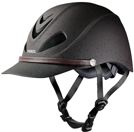 Troxel Dakota Trail Horse Riding Helmet, Low-Profile Light Adjustable Design, Safety Horseback Riding Gear, Large (7-1/4 - 7-3/8), Grizzly Brown