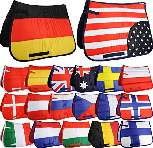 HKM 567189 Tapis de Selle Flag Allover, Taille M
