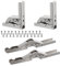 Moendergo 4PCS Klappkonsole Schwerlast Faltschelfhalterung, Klappscharnier Schwarz Klappregal Regalträger Klappbar Klappwinkel Tisch Klappregalhalterungen für Tischplatten Klapptisch