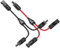 RUNCCI-YUN 2 Stück Solarkabel Y Stecker, Solar Verteiler Stecker, Solar Panel Kabel Anschlüsse Stecker, Solar Kabel Y Verteiler Solarstecker für Parallel-Photovoltaik-Anschluss, Schwarz/Rot