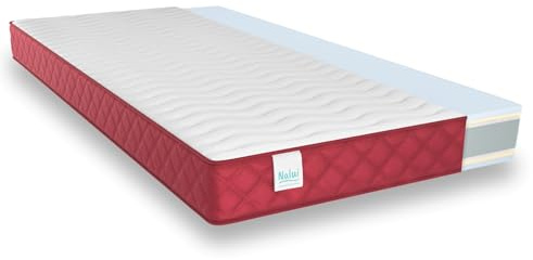 NALUI - Colchón Viscoelástico Reversible 90x180cm Gredos con Altura ±15cm. Tejido Strech y Tejido 3D Transpirable | Especial para Cama Nido | Firmeza Medio-Alta | Adaptable | Hecho en España