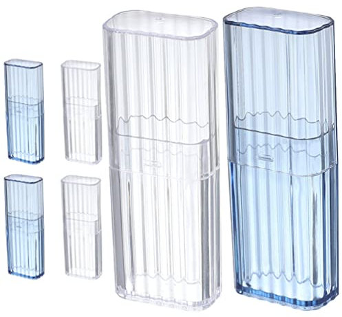 STOBAZA 6stücke Klare Aufbewahrungsbox Für Wattestäbchen Tragbarer Reisebehälter Für Zahnstochern Und Kleine Gegenstände Praktischer Organizer Für Unterwegs Transparente Box Für Wattestäbchen