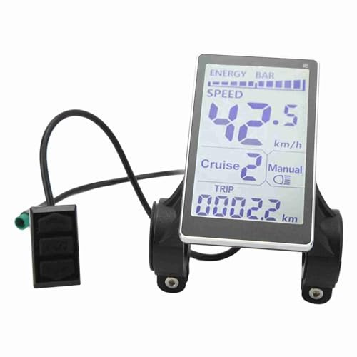 Sonew Impermeabile Computer Bici, Computer di Bicicletta per Bicicletta da 24 V, 36 V, 48 V, 60 V con Ampio Display LCD per Distanza di Tracciamento