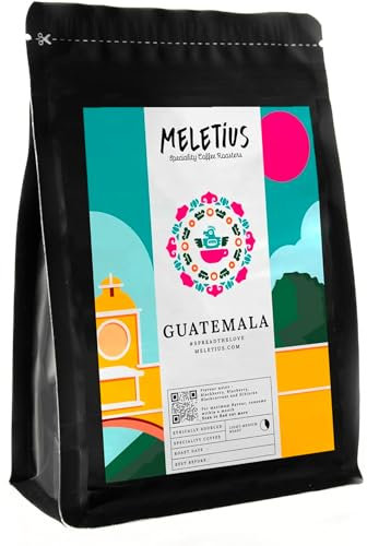Meletius Speciality Coffee Roasters - Whole Beans | Light to Medium Roast | Single Origin | Guatemala | Blueberry, Blackcurrant, Hibiscus | Top SCA Score | 250g