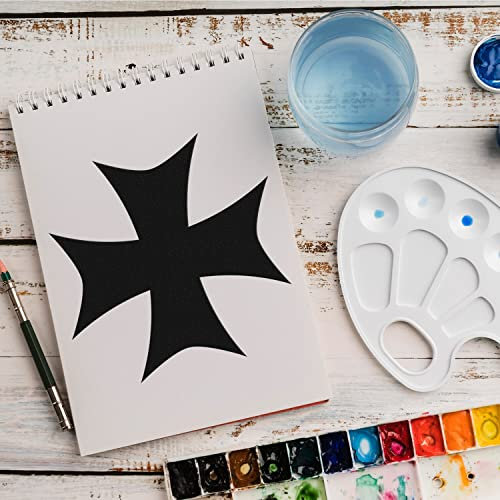 Schablone Kreuz Symbol v4 Design Stencil DIY Airbrush Muster Wandgestaltung Sprühschablone 33 x 33 cm