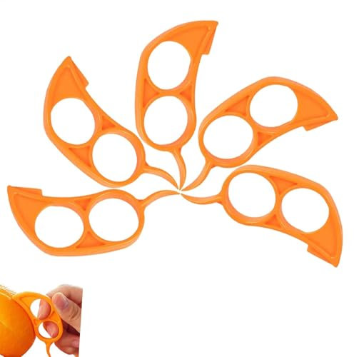 Pelador de naranjas ABS, 40 unidades, pelador de naranja redondo, 7,1 x 3 cm, pelador de cítricos, pelador de frutas de cirro, pelador para limón y naranja shaddock