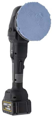 Polisseuse de voiture avec batterie rechargeable de 2 x 3 Ah, polisseuse excentrique pour voiture, 3 vitesses variables