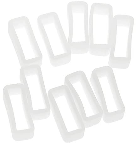 Nishiyuenyi 10 Pezzi Anello Gomma Staffa Cinturino Ricambio Blocca Cinturino Silicone Leggero Adatto per Orologi Sportivi Regalo Casa, 20mm