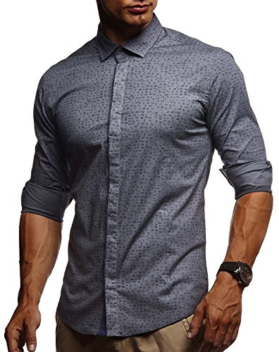 Leif Nelson män vit skjorta Slim Fit lång ärm svart män stretch kort ärm fritidsskjorta pojkar långärmad skjorta långärmad skjorta business bröllop fritid kort ärm LN3455