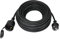 Verlängerungskabel Outdoor 25m für den Außenbereich, Gummi Verlängerung Stromkabel mit Schuko Stecker, IP44 Verlängerungsleitung 3G1,5 mm² Kabel, Baustellenkabel außen, mit Schutzkappe, 3500w, Schwarz
