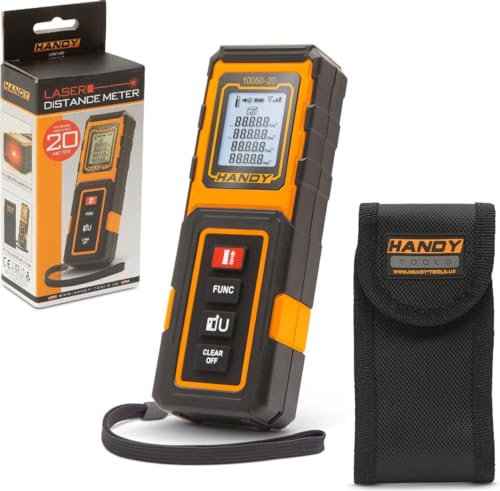 HANDY - Telemetro digitale professionale con laser - In custodia - 20M