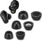 Memory Foam Tips for Bose QuietComfort Earbuds II, No Silicone Eartips Pain, Anti-Slip Replacement Ear Tips, Fit in the Charging Case, 3 Pairs (Mixed Sizes S/M/L, Black)
