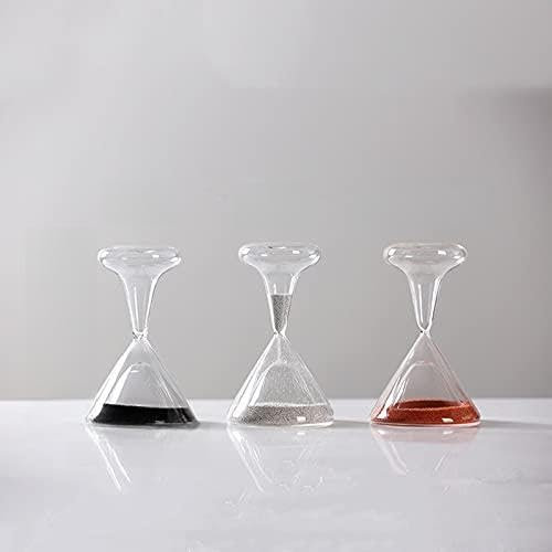 QQNQQ Sablier, Verre à vin créatif, sablier, Horloge de Sable, sablier 1 Minute, Articles ménagers décoratifs, caractéristiques, Arts, Cadeaux(Black)