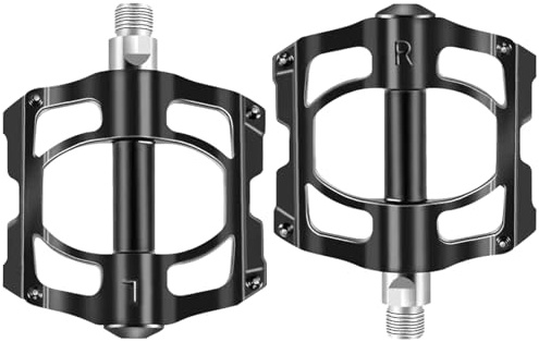 Ogetok Mountain Bike Pedali MTB Pedali della bicicletta Pedali piatti, universale leggero in lega di alluminio della bicicletta della piattaforma Pedali con 4 cuscinetto per strada BMX MTB 9/16
