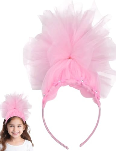 Gorbgle Christmas Elf Headband for Women, Cute Mesh Santa Elves Hat, Costume Headwear for Xmas Party, Props, Holiday Favors