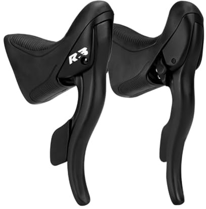 LatoYard LTWOO R2 R3 R5 R7 Kit leva del cambio per bici da strada, in lega di alluminio e ABS, coppia di leve del cambio sinistra e destra, per biciclette a 7-9 velocità