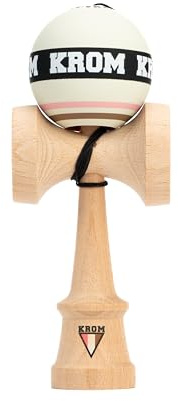 KROM Kendama STROGO Neapolitan Vanilla Kendama en Bois pour débutants et Joueurs avancés – Bilboquet Japonais intérieur/extérieur – Bilboquet Enfant et Bilboquet Bois Adulte