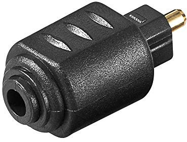 Goobay 11924 Adattatore Audio Digitale Toslink, Mini Toslink a Toslink, Confezioni da 10