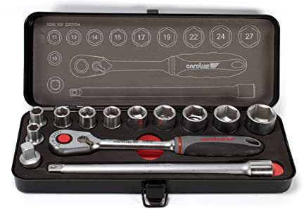 Carolus Slim Sixty Steckschlüssel-Satz 1/2 Zoll, 5500.100