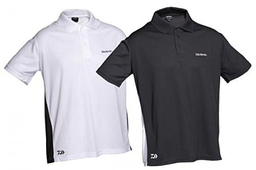 Daiwa Poloshirt weiß/schwarz XXL