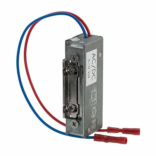 Bever Elektrischer Türöffner PESO 300 o für 6-12 V AC/DC ohne Entriegelungshebel, Silber, Edelstahl, 75 x 18 x 28 mm, mit mechanischer Tages-Entriegelung
