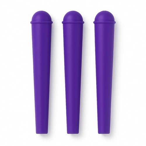 3 x manicotti per articolazioni viola per carta lunga King Size - Custodia impermeabile per la conservazione delle articolazioni, resistente agli odori