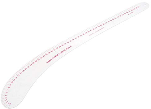 Tyenaza Righello da Cucito, Righello per trapuntatura a Forma di L in plastica, Misura Professionale per Sarto, Strumento per Sartoria, per Sartoria, Disegno(12-260)