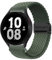 XMUXI 20mm Nylon Armband Kompatibel mit Samsung Galaxy 7/6/5/4 40mm 44m/Galaxy 6 Classic/5 Pro/4 Classic, Magnet Sport Uhrenarmband für Damen Herren Elastische Geflochtenes, Dunkel Grün