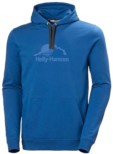 Helly Hansen Hombres Sudadera con Capucha Nord Graphic Pull-On, Fiordo Tiefer 2.0, XL