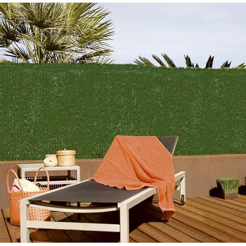 RETELANDIA - Siepe Artificiale Ago Stretto, Schermatura Privacy e Protezione dal Vento per Balconi, Recinzioni, Giardino 1x3 m