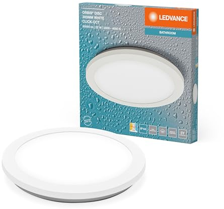 LEDVANCE ORBIS Disc vägg-/taklampa med LED, 22W, 1800lm, 3000/4000K, | , Indoor Wall Lighting, 300.00 Millimetres dia, , 1-Pack