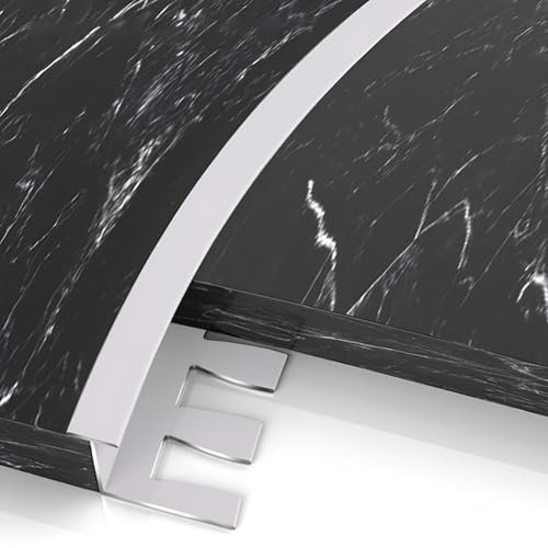 Raouoae Perfil De Transición De Baldosas De Aluminio Flexible, 135cm, 2 Piezas, Elegante Y Duradero, Ideal para Reformas, Mejoras del Hogar Y Acabados Suelos(Aprikosenasche,T-TYP_Hoch: 8M