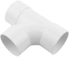 40mm Solvent Weld Waste Pipe Plumbing Fitting Swept Tee Bend-White (Pack of 5)