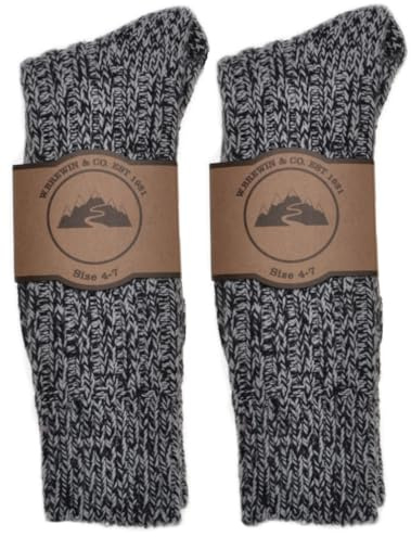 2 Pairs of Thick & Warm Heavyweight Ladies Socks